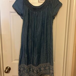 Old Navy Light Blue Smocked Dress
